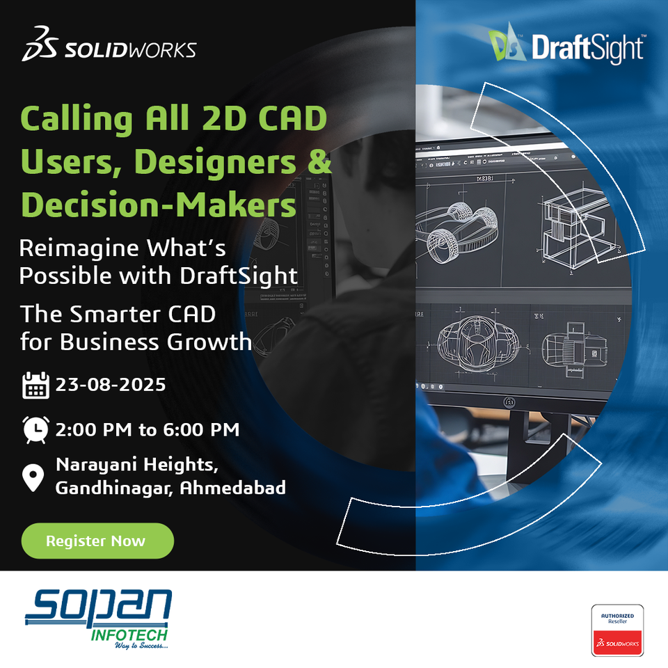 1- DraftSight- The Smarter CAD for Business Growth event by SOLIDWORKS An Authorized Reseller SOPAN Infotech.png